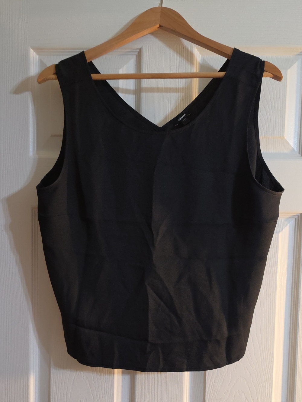 Express Black Sleeveless V-Neck Tank Top